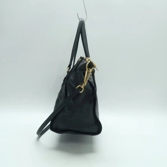 Louis Vuitton Lumineuse Navy Monogram Leather Satchel 1026-041625 - Picture 3 of 12